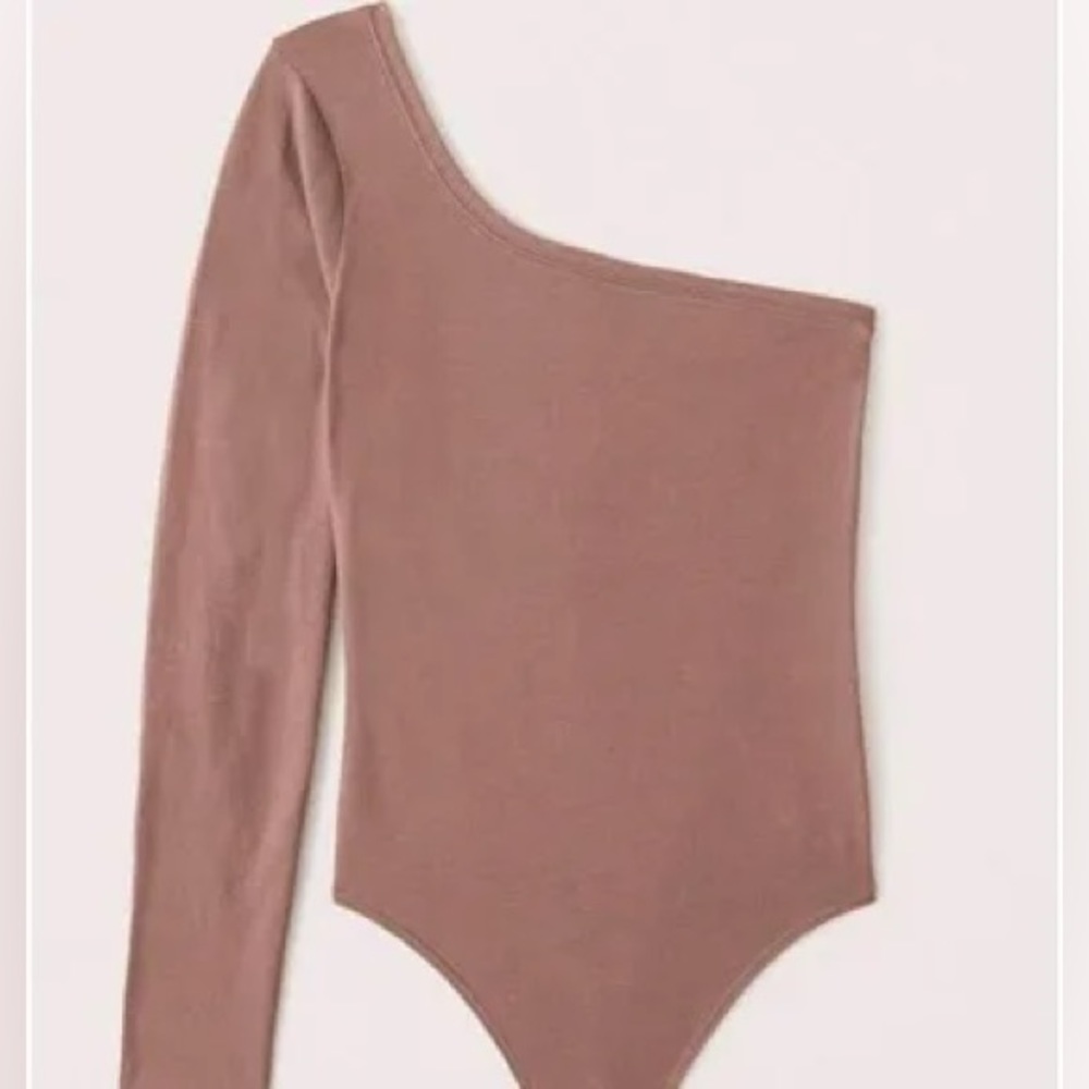 A&F long sleeve one shoulder body suit